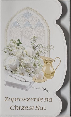 ZAPROSZENIE NA CHRZEST ŚWIĘTY 10 cm *16,5 cm 15411332473