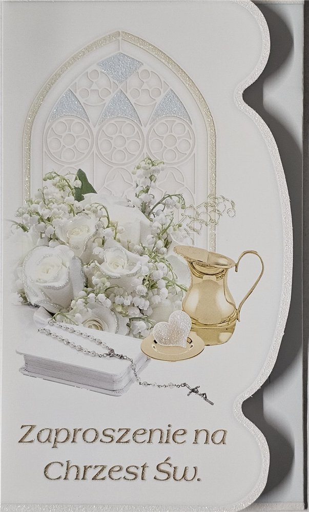 ZAPROSZENIE NA CHRZEST ŚWIĘTY 10 cm *16,5 cm 15411332473