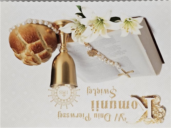Pamiątka pierwszej Komunii Świetej   12 cm *17 cm 17218964814