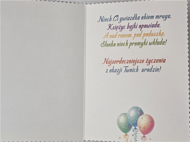Kartki urodzinowe dla dziecka 11,7 cm *16,5 cm 15539956959