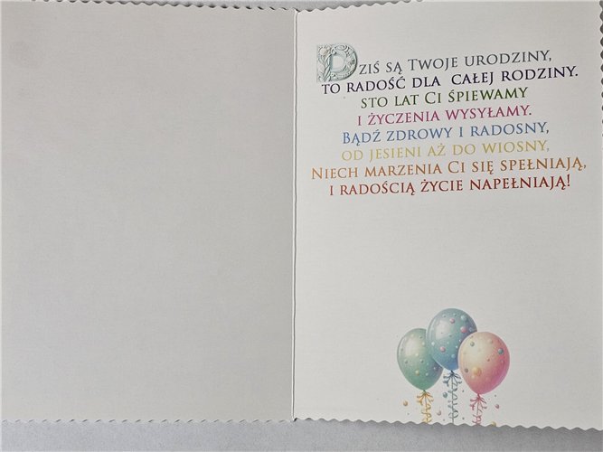 Kartki urodzinowe dla dziecka 11,7 cm *16,5 cm 15539959422