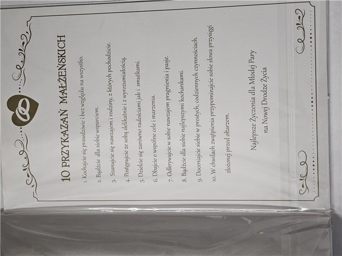 pamiątka na ślub, kartka na ślub, pocztówka ślubna 13 cm *20,4cm 15576722401
