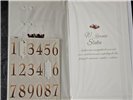 Kartki na rocznicę ślubu z wymiennymi cyframi  11,3 cm *19 cm 15576732738