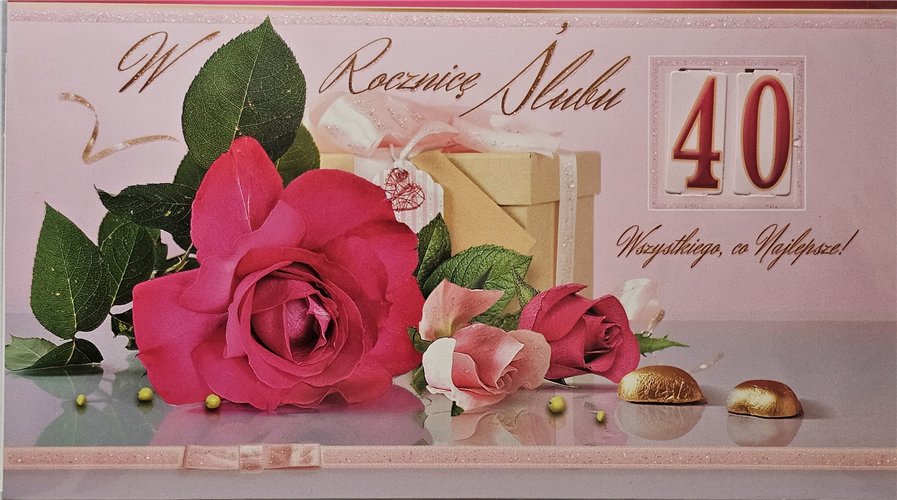 Kartki na rocznicę ślubu z wymiennymi cyframi  11,3 cm *19 cm 15576744459