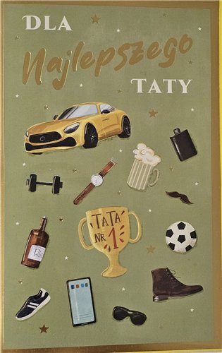 Kartki na Dzień Taty dla Taty Prezent dla Taty  13cm x 20,5 cm 15748114464