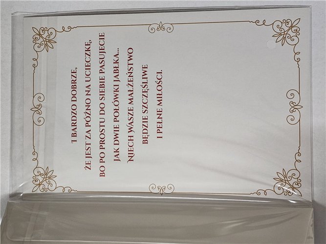 pamiątka na ślub, kartka na ślub, pocztówka ślubna 13 cm *20,4cm 15748167795