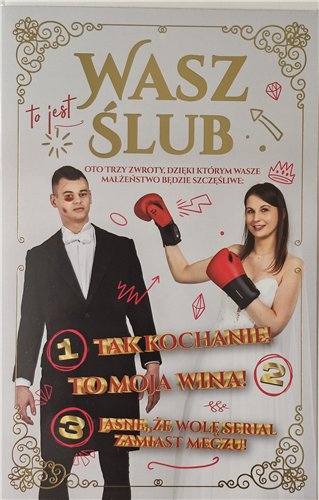 pamiątka na ślub, kartka na ślub, pocztówka ślubna 13 cm *20,4cm 15748198431