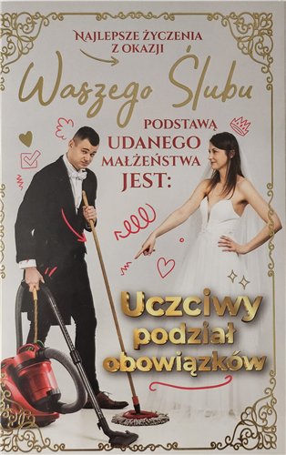 pamiątka na ślub, kartka na ślub, pocztówka ślubna 13 cm *20,4cm 15748200196