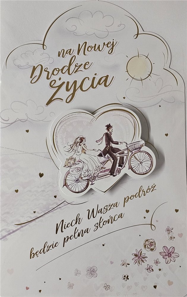 pamiątka na ślub, kartka na ślub, pocztówka ślubna 13 cm *20,4cm 15748242512 pamiątka na ślub, kartka na ślub, pocztówka ślubna 13 cm *20,4cm 15748242512