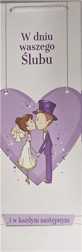 ŚMIESZNA TOREBKA na butelkę ,ślub  12x36,9x1 15791880911