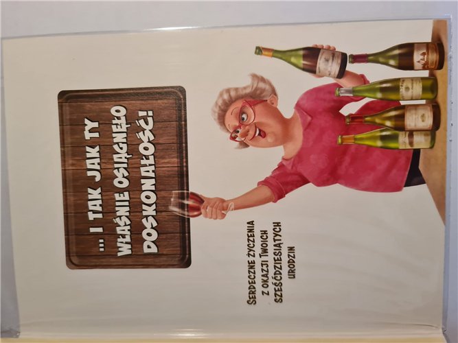 kartka urodzinowa na 60 lat sześćdziesiąte urodziny 15,5 cm *22 cm 15807386074