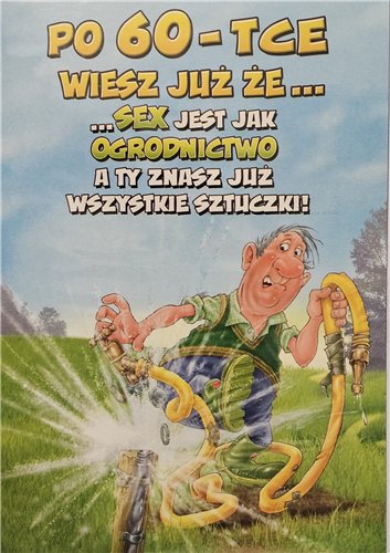 kartka urodzinowa na 60 lat sześćdziesiąte urodziny 15,5 cm *22 cm 15811067976