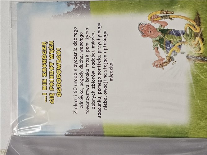 kartka urodzinowa na 60 lat sześćdziesiąte urodziny 15,5 cm *22 cm 15811067976