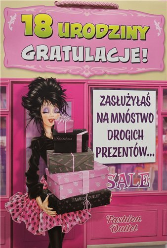 ŚMIESZNA wesoła TOREBKA 33 cm PREZENT 18LAT 23,5 x 33 x 10,5 cm  15897555444