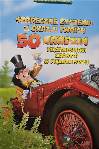 ŚMIESZNA wesoła TOREBKA PREZENT 50LAT 16,5 x 24,7 x 7,5 cm 16897833355