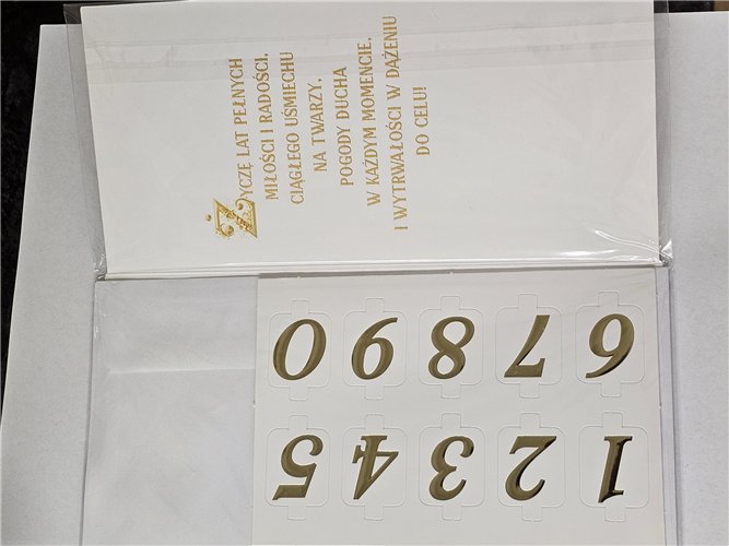 Kartki urodzinowe z wymienną cyfrą kartka urodzinowa 10,5 cm *21,5 cm 16092819302