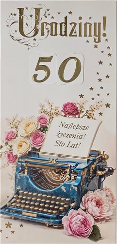 Kartki urodzinowe z wymienną cyfrą kartka urodzinowa 10,5 cm *21,5 cm 16092831847