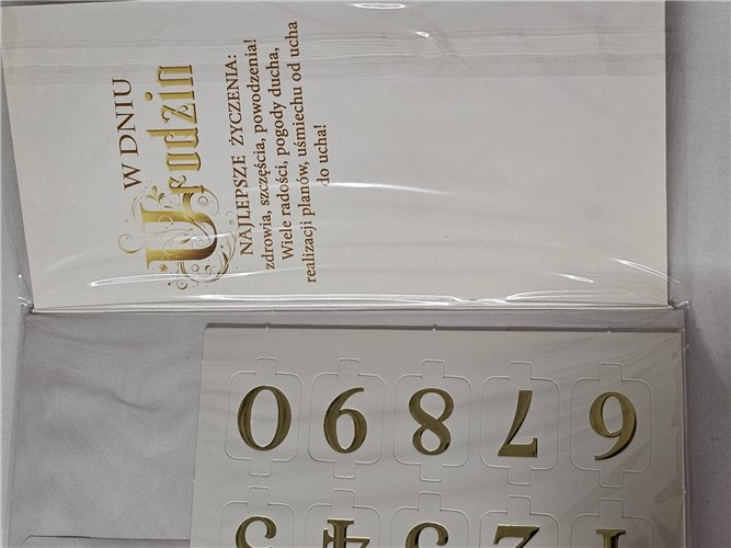 Kartki urodzinowe z wymienną cyfrą kartka urodzinowa 10,5 cm *21,5 cm 16092842149