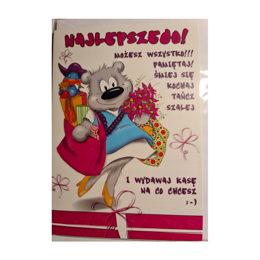 Kartki urodzinowe kartka urodzinowa WESOŁE Zabawna  11,7 cm  *16,5  cm 10017239391 16897829387