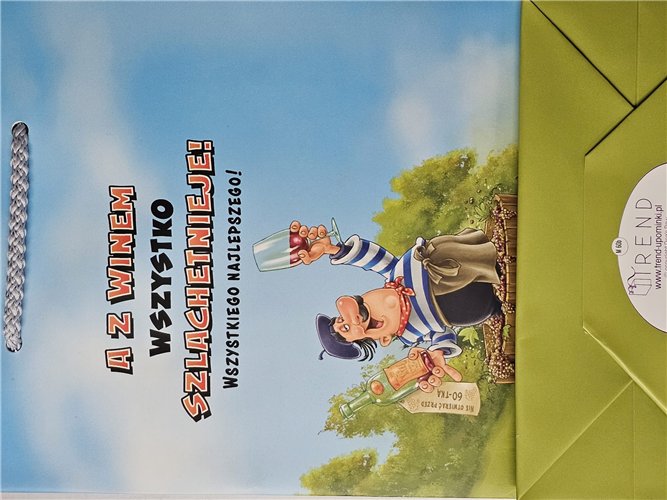 ŚMIESZNA wesoła TOREBKA PREZENT 60LAT 16,5 x 24,7 x 7,5 cm 16617074873