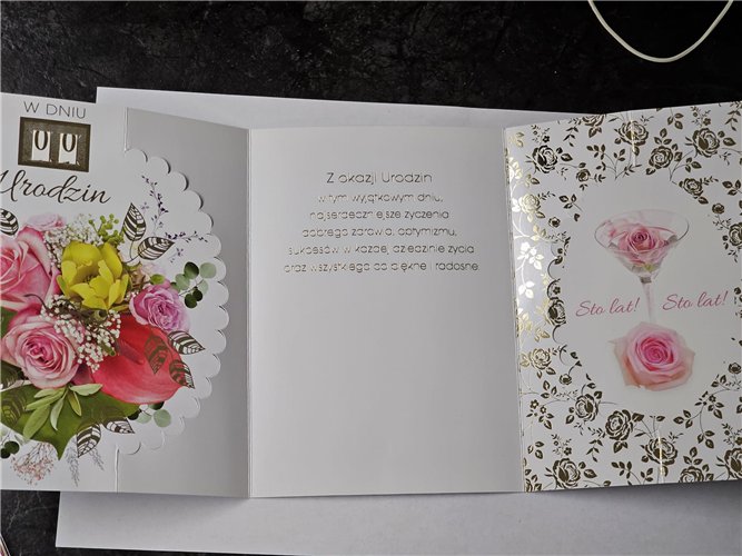 Kartki urodzinowe z wymienną cyfrą kartka urodzinowa   11,5 cm *16,5 cm 16617167301