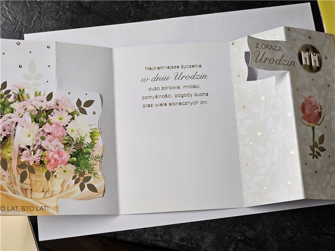 Kartki urodzinowe z wymienną cyfrą kartka urodzinowa   11,5 cm *16,5 cm 16617177859
