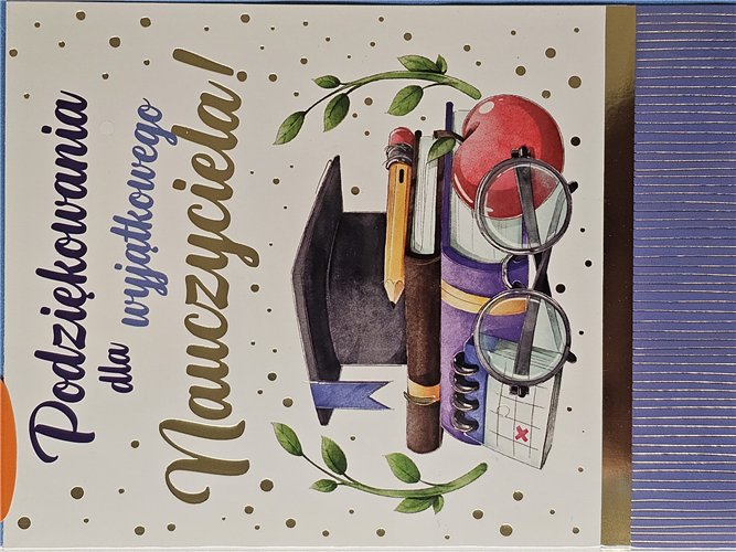 kartki z okazji dnia Nauczyciela, Dzień Nauczyciela 11,7 cm *16,8 cm 16629398308