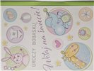 GRATULACJE Z OKAZJI NARODZIN DZIECKA 11,7 cm *16,7 cm 16632297799