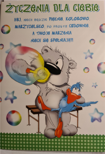 Kartki urodzinowe kartka urodzinowa WESOŁE Zabawna 11,7 cm *16,5 cm  10017267416 16897829444