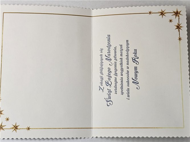 kartki z opłatkiem Bożego Narodzenia Boże Narodzenie  11,7 cm *16,5 cm 16824609280