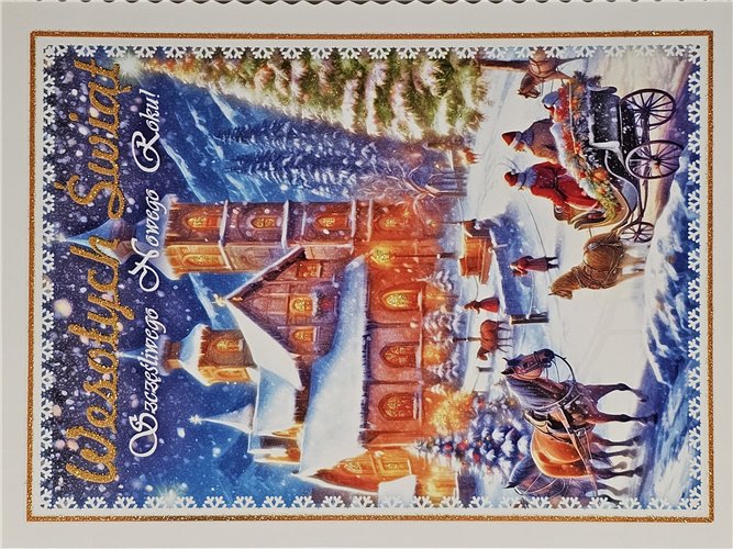 kartki z okazji Bożego Narodzenia Boże Narodzenie 11,5 cm *16,5 cm 16916465827