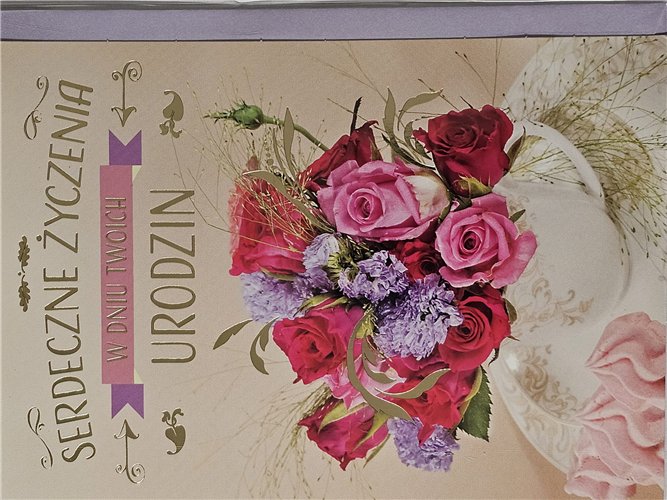 Kartki urodzinowe kartka urodzinowa karnet urodzinowy  11,7 cm *16,5 17055884425