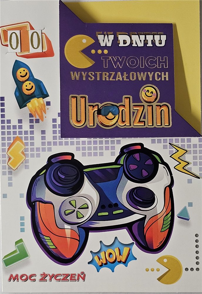 Kartki urodzinowe dla dziecka z wymienną cyferką  12 cm *17 cm 17055973573
