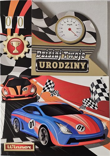 Kartki urodzinowe dla dziecka z wymienną cyferką  12 cm *17 cm 17055974773