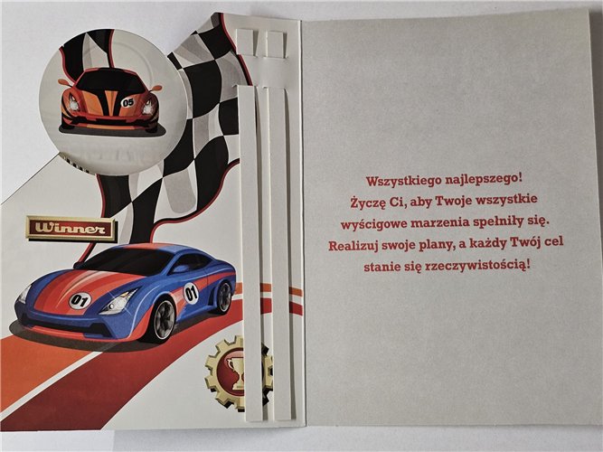 Kartki urodzinowe dla dziecka z wymienną cyferką  12 cm *17 cm 17055974773