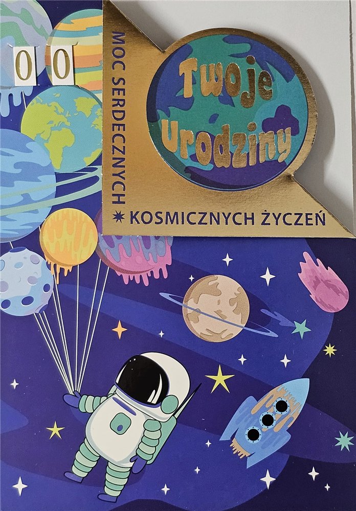 Kartki urodzinowe dla dziecka z wymienną cyferką  12 cm *17 cm 17055978134