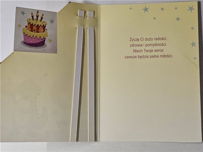 Kartki urodzinowe dla dziecka z wymienną cyferką  12 cm *17 cm 17055982547