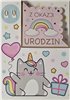 Kartki urodzinowe dla dziecka z wymienną cyferką  12 cm *17 cm 17055997459 Kartki urodzinowe dla dziecka z wymienną cyferką  12 cm *17 cm 17055997459