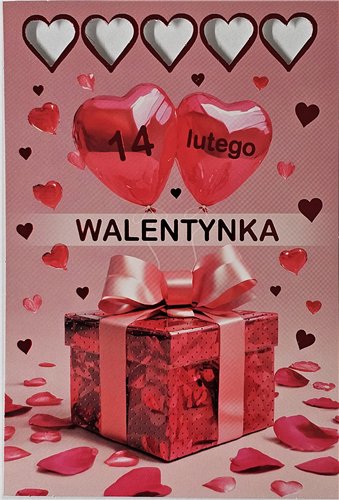 pocztówka na Walentynki na dzień zakochanych  10,5 cm *15,5 cm   17055999671