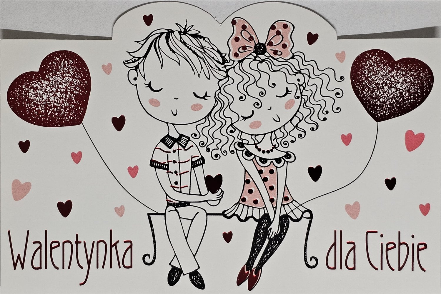 pocztówka na Walentynki na dzień zakochanych  10,5 cm *15,5 cm   17056004088