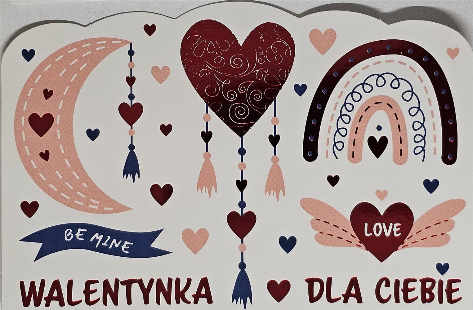 pocztówka na Walentynki na dzień zakochanych  10,5 cm *15,5 cm  17056006519
