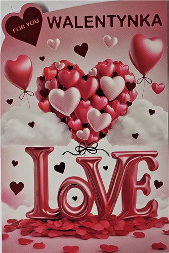 pocztówka na Walentynki na dzień zakochanych  10,5 cm *15,5 cm  17056007411