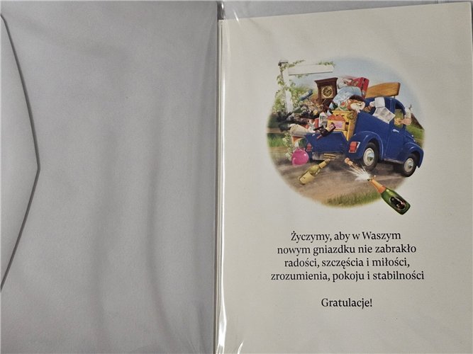 kartki z okazji nowego mieszkania, domu  11,5 cm *16,4 cm 17129669288