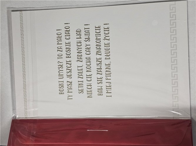 kartka na osiemnastkę kartka na 18 kartki WESOŁE  13 cm *20,5 cm  17145471355