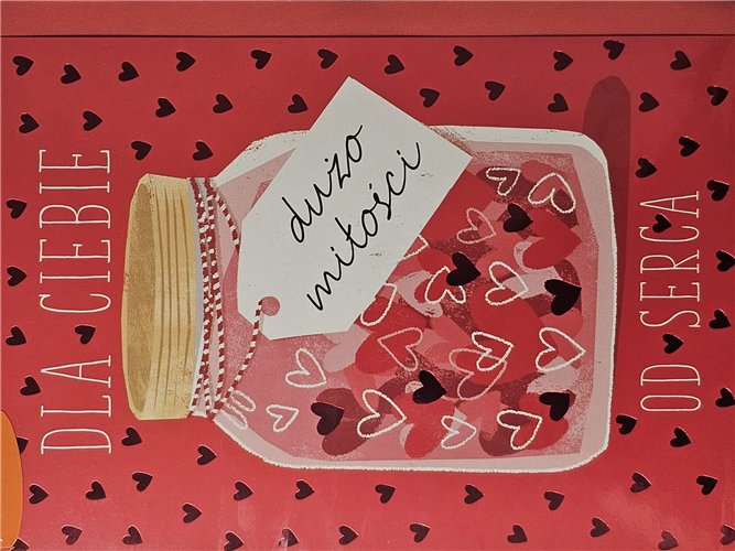 Kartka na Walentynki kartki na dzień zakochanych 11,9 cm *16,2 cm 17158166688