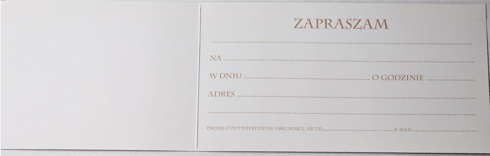 zaproszenia uniwersalne  9 cm *17 cm 17162056829