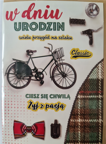Kartki urodzinowe kartka urodzinowa  11,7 cm *16,5 cm 13256261472