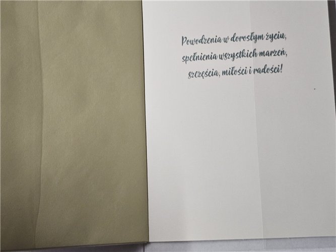 kartka na osiemnastkę kartka na 18 kartki WESOŁE  11,5 cm *16,5 cm 17182433724