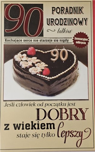 kartka urodzinowa na 90 lat 13 cm *20,5 cm 17193516946