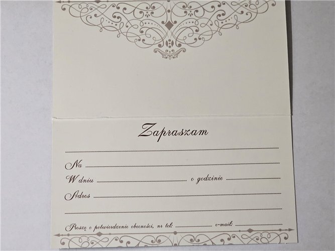 zaproszenia uniwersalne  9 cm *17 cm 17289183271
